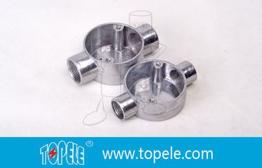 TOPELE 25MM Gorąco zanurzona galwanizowana aluminiowa skrzynia łącznikowa / skrzynia przewodów metalowych z normami BS4568/